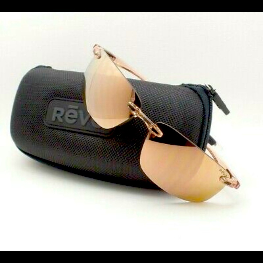 NEW Revo Descend N Blush Champagne Polarized Mirror New Sunglasses